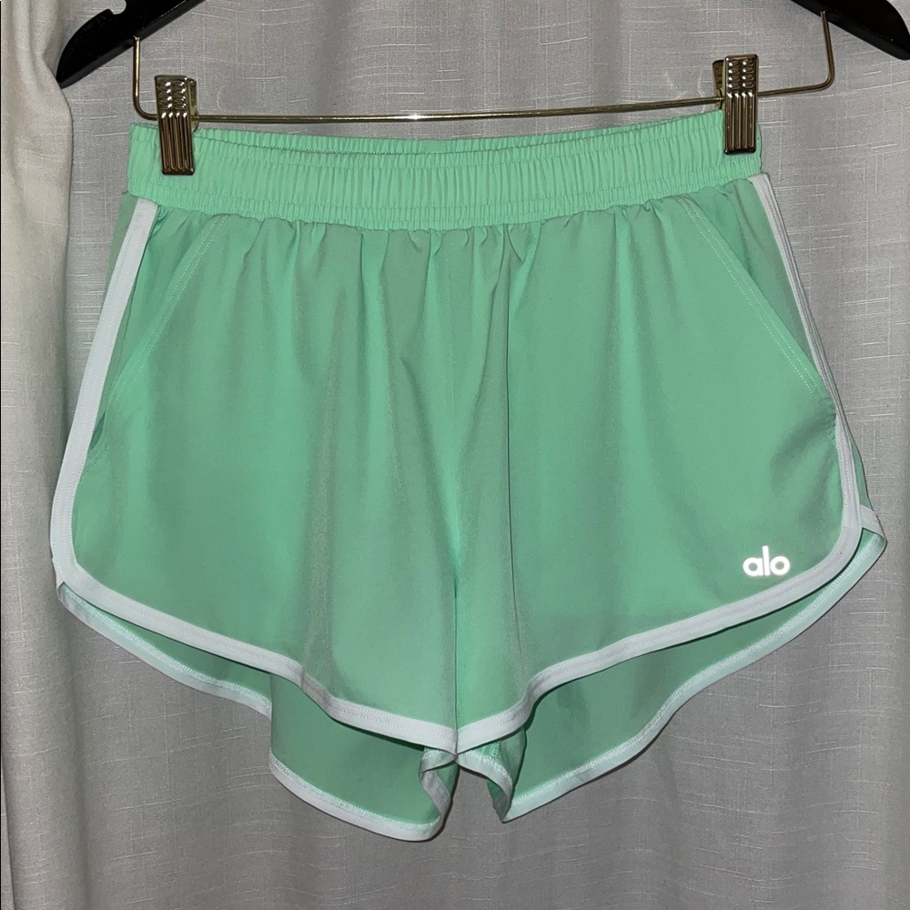 Women's Green Athletic Shorts